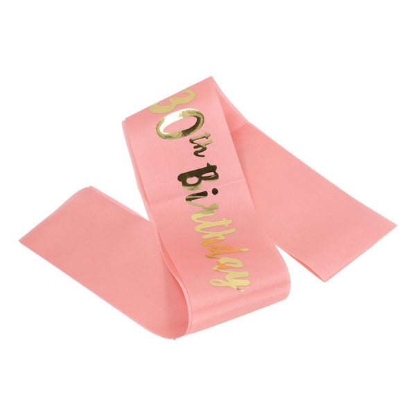 30th birthday decorations for women 10Pcs Pink Birthday Sash 30th Birthday Carousel 2