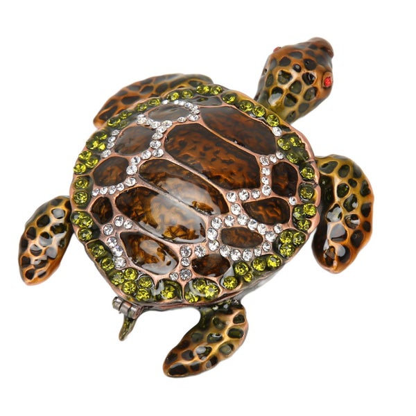 hinged trinket boxes jewelry trinket boxes Turtle Trinket Boxes Handcrafted Hand Carousel 1