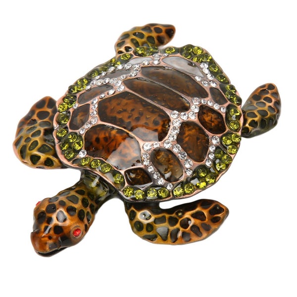 hinged trinket boxes jewelry trinket boxes Turtle Trinket Boxes Handcrafted Hand Carousel 5