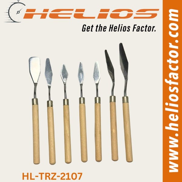 Helios - Oil Painting Knives - Spatula - Stainless Steel - Wooden Handle Carousel 1