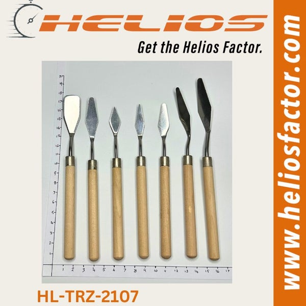 Helios - Oil Painting Knives - Spatula - Stainless Steel - Wooden Handle Carousel 2