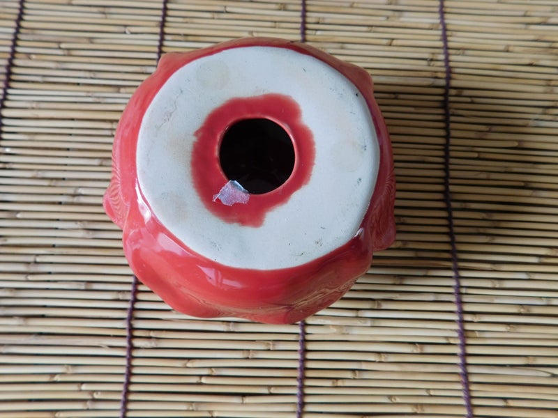 Ceramic Red Rose Candle Holder 10cm Carousel 3
