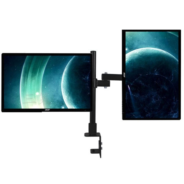 NEW Dual LCD Screen Monitor Desk Mount Bracket Holder Afterpay Carousel 1