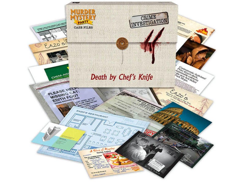 University Games Murder Mystery Case Files: Death By Chef's Knife Carousel 1
