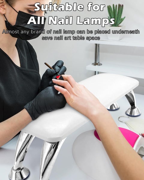 Nail Arm Rest Cushion Professional Nail Hand Rest Pillow Stand (White) Carousel 5