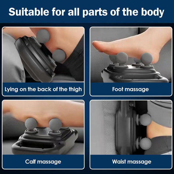 Portable Handheld 4 Head Massager with Remote Control to Relieve Back, Neck Carousel 2