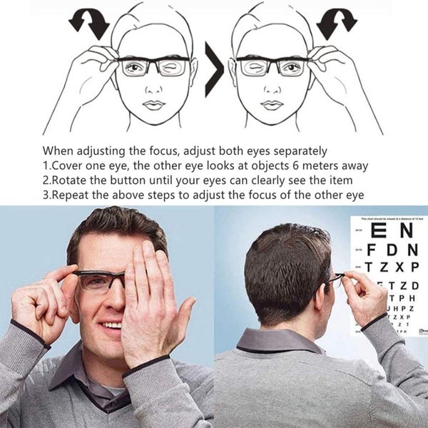 Focus Adjustable Glasses Dial Vision New Men's Women's Adjustable Focus Glasses Carousel 5