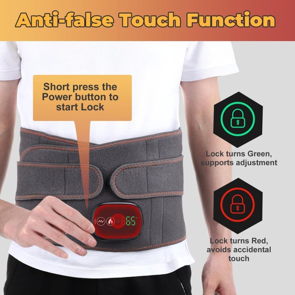 Electric Cordless Heating Pad for Back Heated Waist Belt Wrap Carousel 5