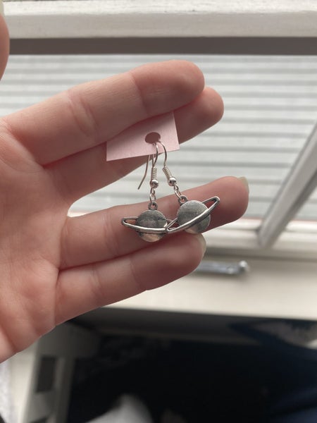 Saturn Charm Earrings Carousel 1