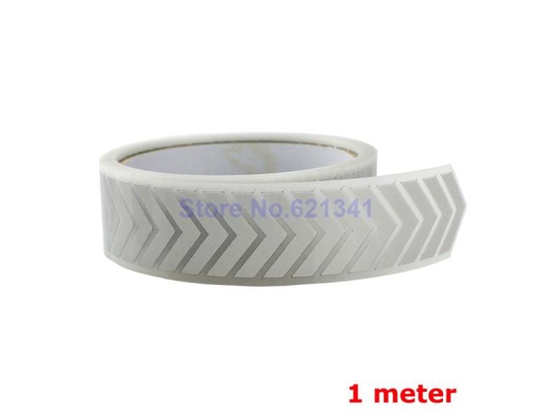 25mm X 1 Meter High Visibility Silver Reflective DIY Tape Iron On Vinyl Film Carousel 1