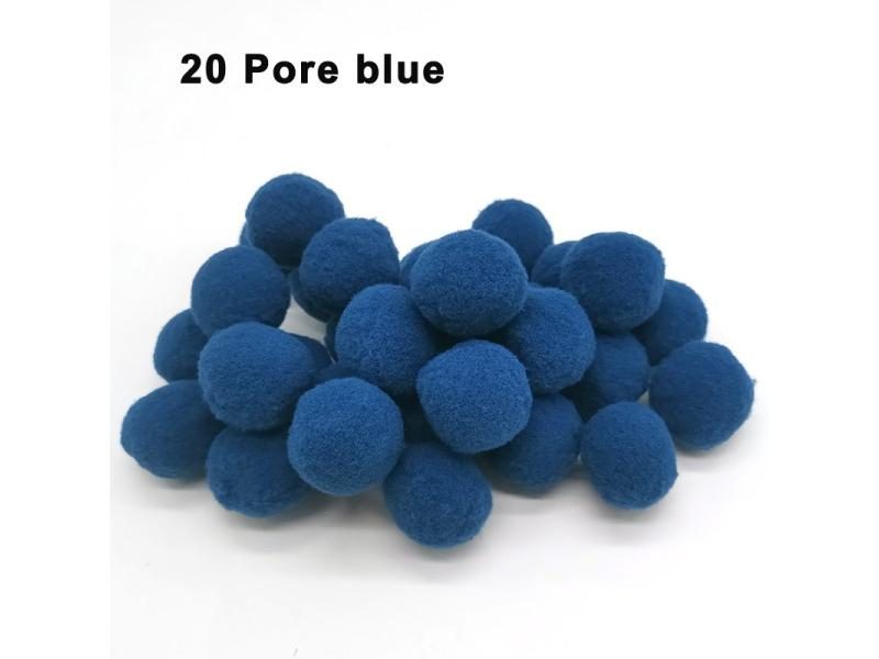 Mini Fluffy Soft Pom Poms 8/10/15/20/25/30mm Pompoms Ball Handmade Kids Toys Carousel 1