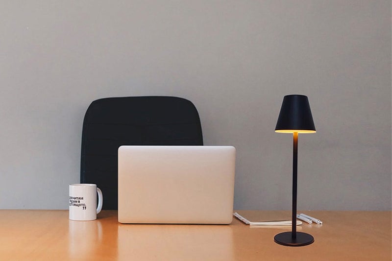 2Pcs Cordless LED Lamp Touch Desk Lamp Portable Bar Night Light-Black And Gold Carousel 2