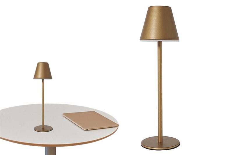 Cordless LED Table Lamp Touch Desk Lamp Portable Bar Night Light-Gold Carousel 1