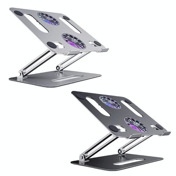 Aluminum Folding Laptop Stand Silver Carousel 2