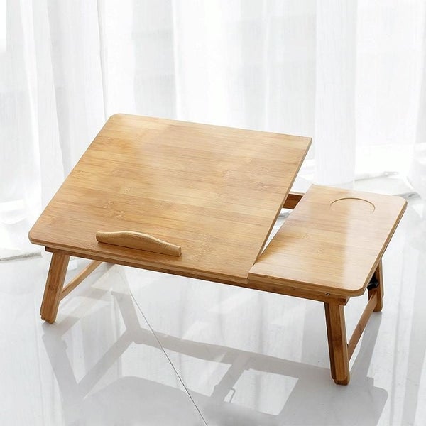 Computer Desk Folding Desk Lifting Writing Desk With Cup Slot Carousel 1