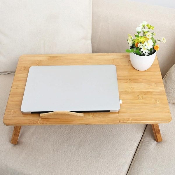 Computer Desk Folding Desk Lifting Writing Desk With Cup Slot Carousel 7