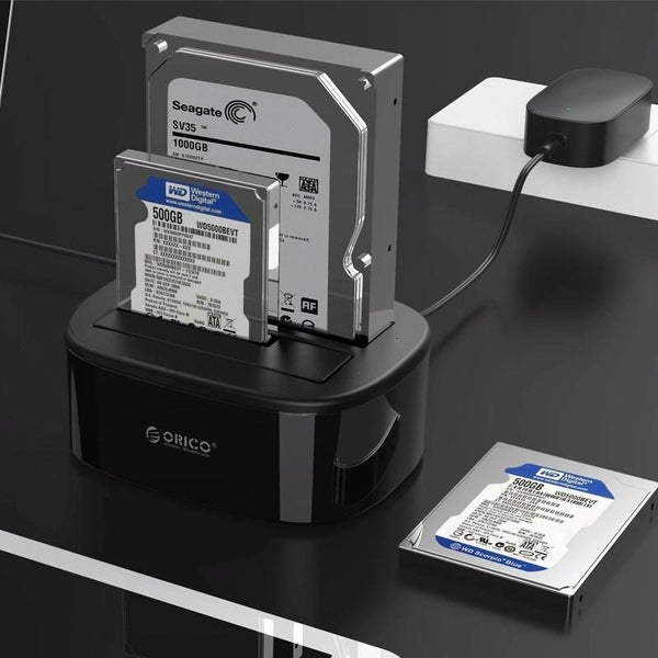 2 Bay USB 3.0 Sata Hdd/ssd Dock for 2.5/3.5 Drives Carousel 1