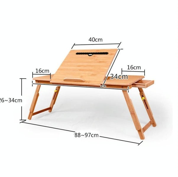 Folding Laptop Desk Bed Card Slot Lifting Type Lazy Computer Desk Carousel 2
