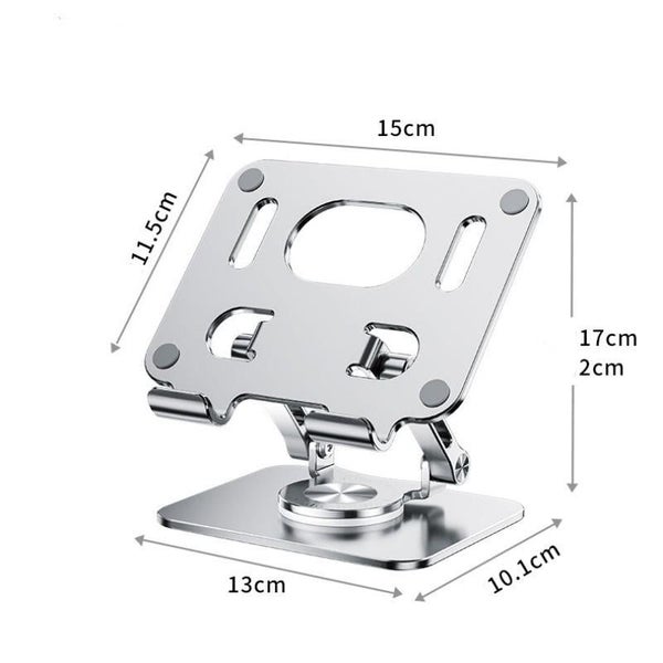 Adjustable Height Ergonomic 360 Rotation CNC Aluminum Desk Laptop Stand Carousel 2