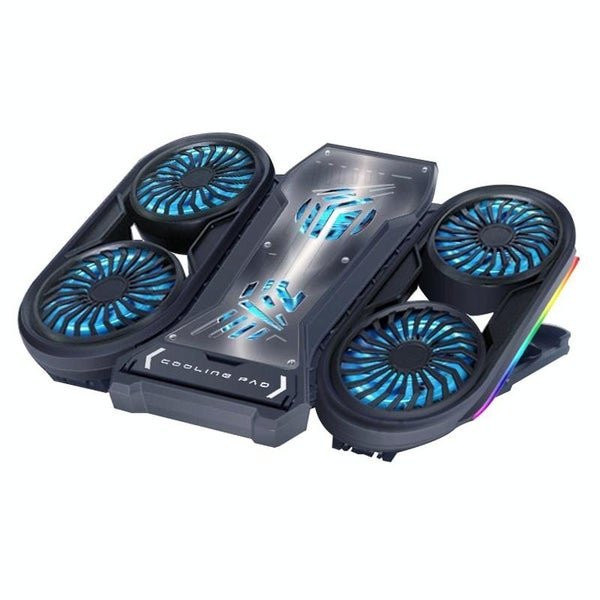 RGB Laptop Cooler with Phone Holder Carousel 2
