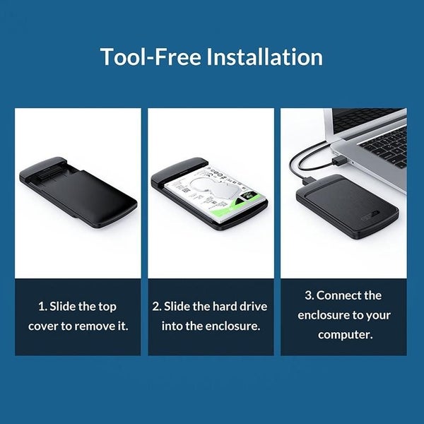 2.5 Hdd Enclosure with USB 3.0 Orico 2020u3 Carousel 15
