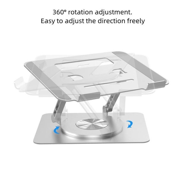 Portable Aluminum 360 Degree Rotating Height Flexible Adjustable Notebook Lap... Carousel 2
