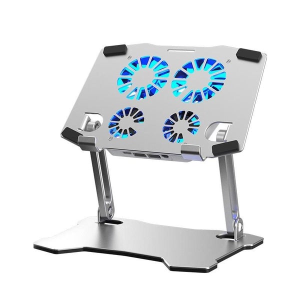 Tablet Holder Aluminum Alloy Laptop Radiator with 4 Fans Carousel 1