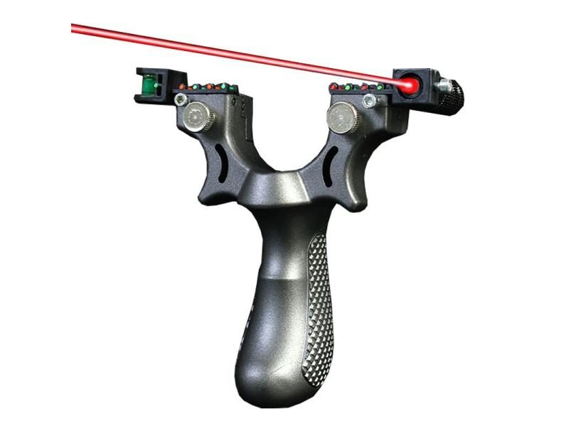 High-power Laser Aiming Slingshot Outdoor Sports Hunting Shooting Catapult Carousel 2