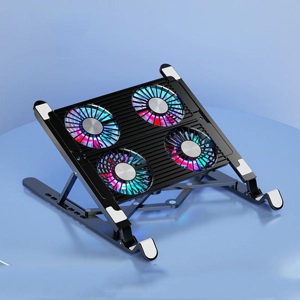 Folding Laptop Cooling Base with Four Fans Carousel 1