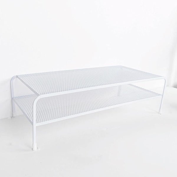 Computer Monitor Elevated Bracket Desk Wrought Iron Rack Organizer Carousel 1