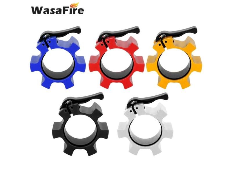 1 Pair 2" Barbell Collar Lock Clips Weight Lifting Bar Buckle Clamp Gym Fitness Carousel 2