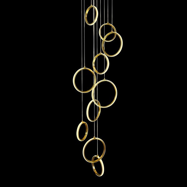 Delessi Bolla 10LT Ring Pendant Light - Tri-Colour Carousel 1