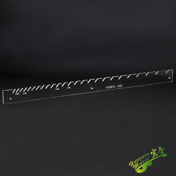 Guitar fingerboard wire groove cutting and positioning of acrylic Carousel 6