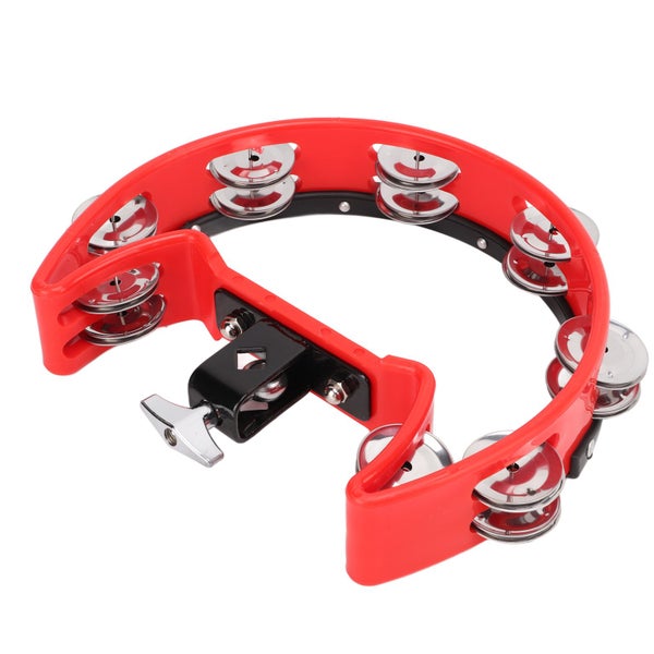 single row hand tambourine tambourine with jingle bells handheld percussion drum Carousel 2
