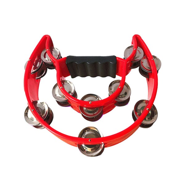 double row tambourine metal jingles tambourine tambourine with bells hand Carousel 1