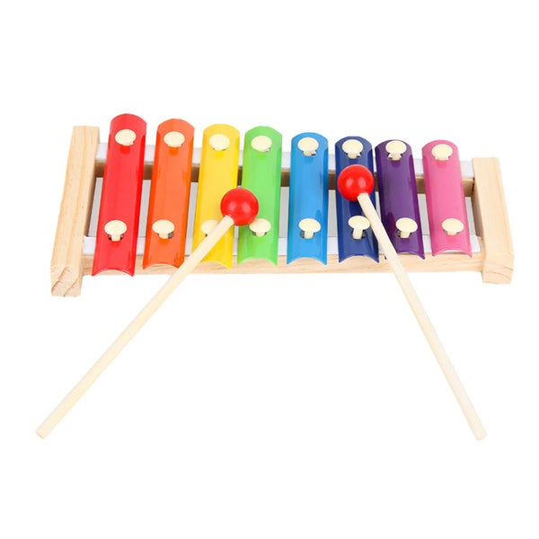 xylophone musical toy 8 Key Hand Knock Piano Baby Children Educational Xylophone Carousel 8