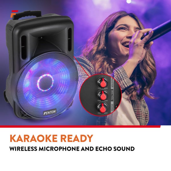 Portable Sound System 15" - UHF Mic - BT Carousel 14