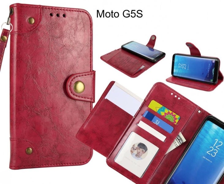 Moto G5S case executive multi card wallet leather case Carousel 1