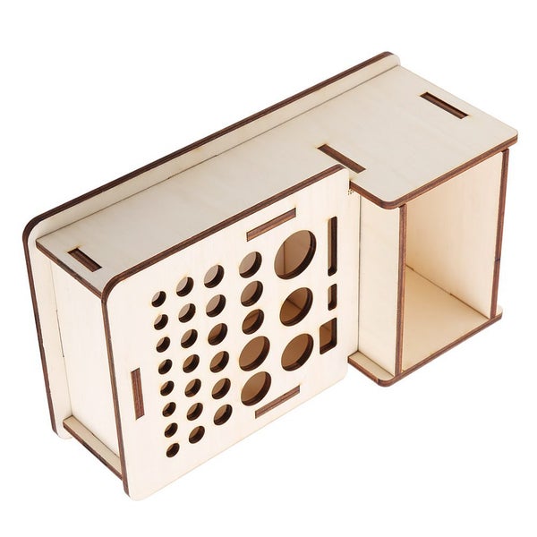 leather tool rack Multi Hole DIY Craft Tool Storage Wooden Holder Basswood Carousel 2