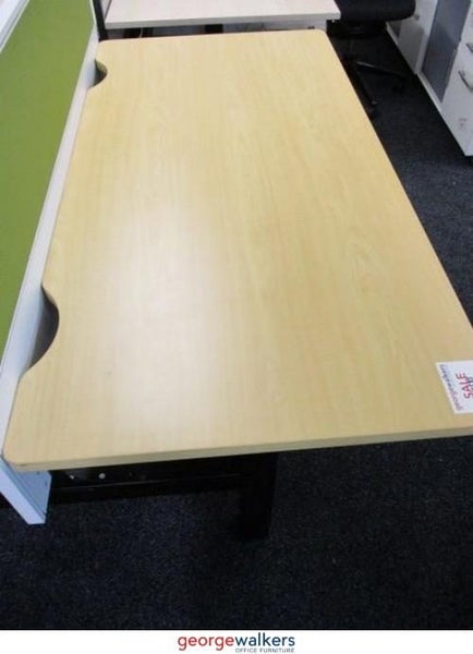 PR3535 - Maple Straight Desk) Carousel 1
