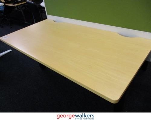 PR3535 - Maple Straight Desk) Carousel 3