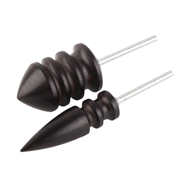 wooden edge slicker leathercraft carving tool leather burnisher 2 Pcs /set Carousel 5