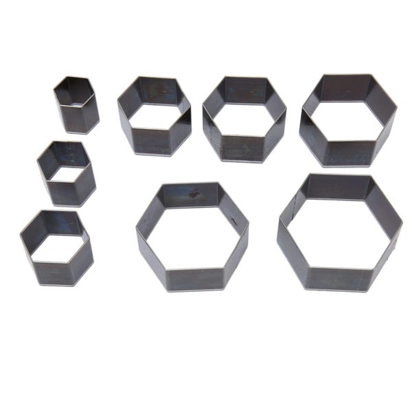hollow punch cutter 8pcs Leather Punching Mold DIY Hexagonal Shape Sharpness Carousel 1
