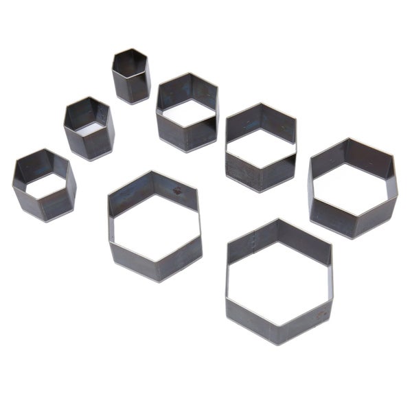 hollow punch cutter 8pcs Leather Punching Mold DIY Hexagonal Shape Sharpness Carousel 2