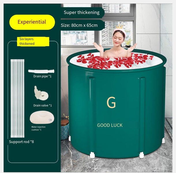 Foldable Portable Bathtub | Hot SPA Tub|Ice Bath Tub for Indoor or Outdoor 80cm Carousel 1