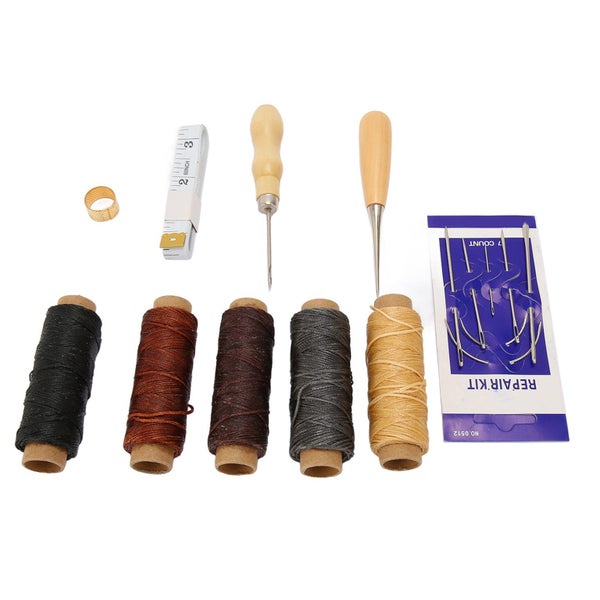 leather repair kit 16PCS Leather Repair Sewing Kit Professional Leather Working Carousel 2