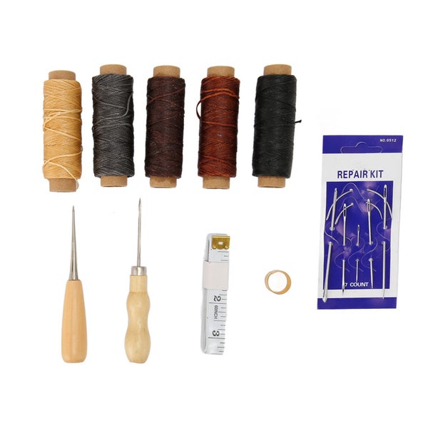 leather repair kit 16PCS Leather Repair Sewing Kit Professional Leather Working Carousel 5
