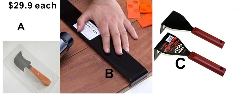 Moon Knife Vinyl Flooring Trim WeldingTool / PullBar floor Install /Trim Puller Carousel 1