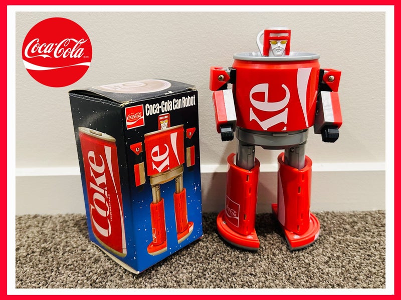 WOW!! Coca-Cola 'Coke' Can Transformer complete with box from the 80's!! Carousel 1