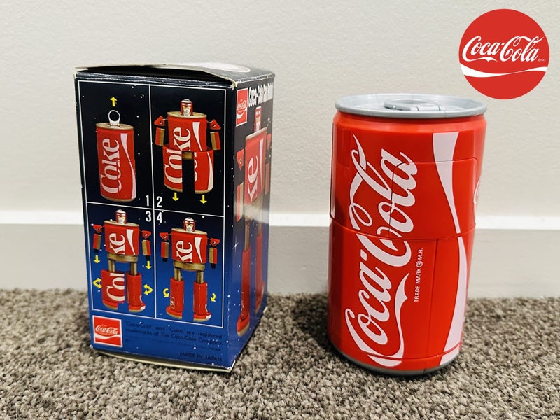 WOW!! Coca-Cola 'Coke' Can Transformer complete with box from the 80's!! Carousel 2